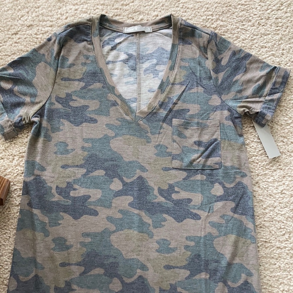 Camouflage T Shirt Dress - Picture 3 of 5